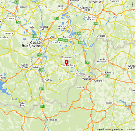 Umístění hodnoceného území