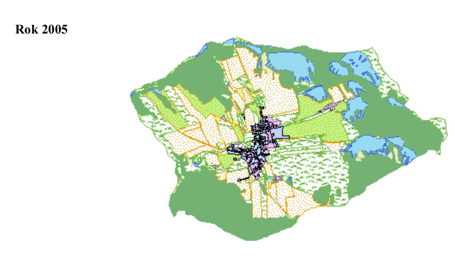 Krajinný pokryv v roce 2005