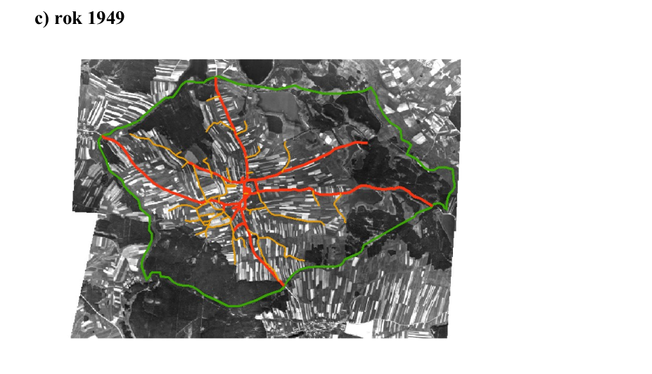 Vývoj cestní sítě v období let 1949 - 2005